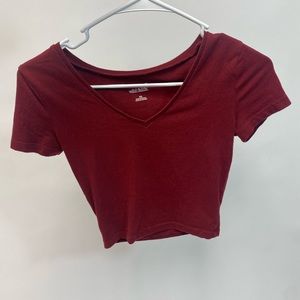 Wild Fable - simple red fitted shirt